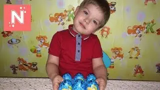 Киндер сюрприз яйца С любовью распаковка игрушек Kinder Surprise toys