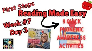 Reading Made Easy Week #7 Day 3- Fast, Fun, Skill Building Activities @happyplacetogrow