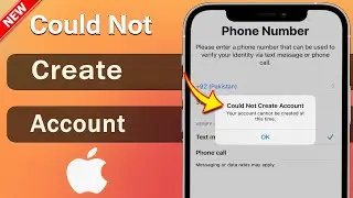 Your account cannot be created at this time | How to fix Could Not Create Account iCloud