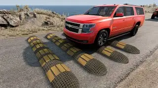 Cars vs Speed bumps #48 - BeamNG Drive ☆ beamng-cars TV