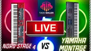 LIVE YAMAHA MONTAGE vs NORD STAGE 4 - COM TIAGO MALLEN (LINK DOS SORTEIOS NA DESCRIÇÃO) PARTE 1