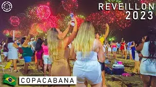 🇧🇷 COPACABANA 2023 -- NEW YEAR CELEBRATION -- Rio de Janeiro Reveillon, Brazil 【 4K UHD 】