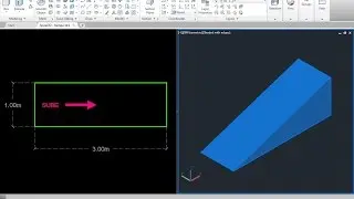 Rampa recta 3d 1 Autocad