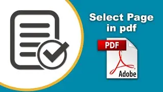 How to select all pages in pdf (Organize Pages) using Adobe Acrobat Pro DC