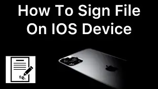 How To Sign A PDF Or Documents On iPhone, iPad, Or iPod Touch - How to Add Signature