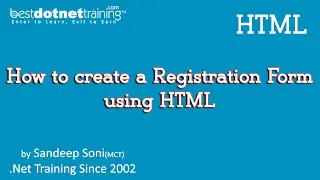 HTML Tutorial - How to create a form in HTML