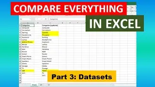 Compare Everything in Excel Part 3: Datasets