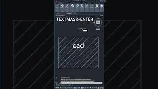 Mask Text Inside Hatch With AutoCAD Textmask Command 