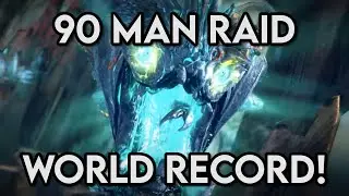 90 Player Guild Wars 2 Raid : Dragon's Stand WORLD RECORD Speedrun!