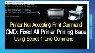 CMD: Fixed All Printer Printing Issue | Printer is connected but not printing | Printer Not Printing