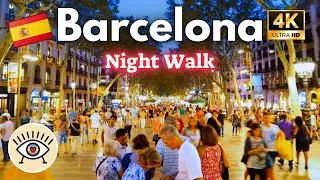 La Barcelona que Brilla 💃🏻 4K UHD Paseo Nocturno y Experiencias Únicas - con subtítulos