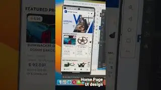 Home Page UI design in Flutter 
