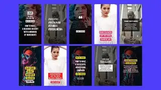 Glitch Instagram Stories After Effects Templates