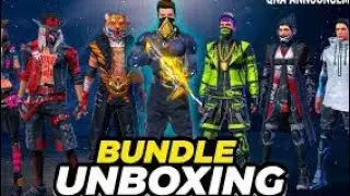 Opening (unboxing)all my rarest bundles at once || Free fire || @ Gyangaming