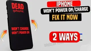 My iPhone won't turn ON or Charge/ Black screen/ my iPhone Won't Turn On After Charging - Fix it.