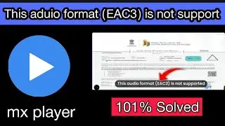 this audio format eac3 is not supported mx player // MX player Audio not supported