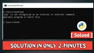 pip is not recognized as an internal or external command, operable program or batch file || Avi