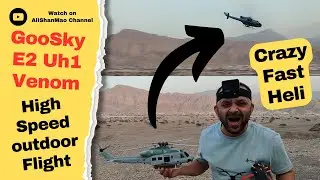 GooSky E2 Huey UH1 Y Venom RC Helicopter High-Speed Flight Madness