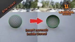 Inverting normals in Unreal Engine (Bite sized) - Unreal Engine 5