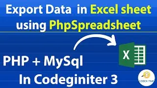 how to export data in excel in codeigniter 3