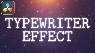 How To Make TYPEWRITER Effect in Davinci Resolve