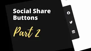 Custom Social Share Buttons For Blogger Website (Part II - Functionality)