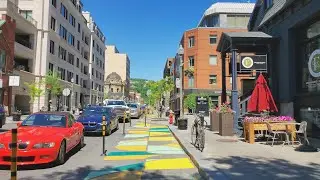 4K Sunny Day Walk in Westmount, Island of Montreal, Quebec, Canada (Greene Avenue)
