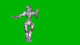 Green Screen Dancing Robot