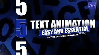 5 Text Animations in After Effects for beginner and pro
