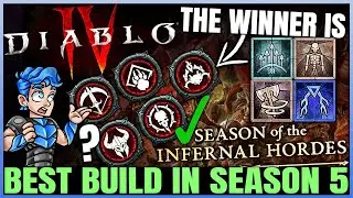 Diablo 4 - The New Best MOST POWERFUL Season 5 Build For Every Class - Class Ranking & Builds Guide!