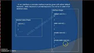 21. What is the difference between abstract class and interface in java?