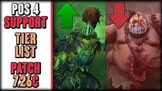 Position 4 Support Hero Tier List | Patch 7.26c Dota 2