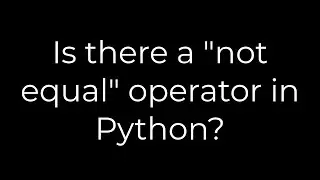 Python :Is there a 