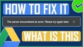 Google Drive The Server Encountered An Error Fix (NEW)