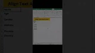 Stop Aligning Text And Colon Manually in Excel #exceltech #excel