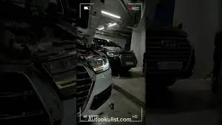 Audi Q7 Ремонт ходовых огней фары.