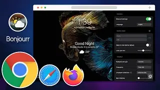 Bonjourr - Кастомизация стартовой страницы Браузера в стиле iOS / Chrome/Safari/Mozilla
