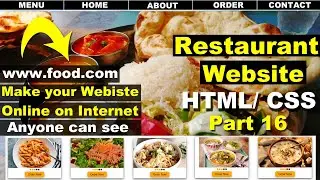 How to create a website like Swiggy and Zomato with HTML/CSS, Website for restaurant using HTML/CSS