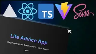 Build and Deploy a React Application with Vite, Typescript, SCSS and Vercel - Advice Slip API