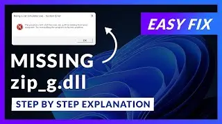 zip_g.dll Error Windows 11 | 2x FIX | 2023