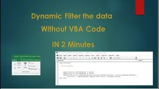 Dynamic Filter in Excel