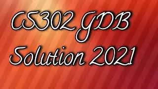 Cs302  GDB Solution 2021