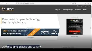 JAVA - Downloading Eclipse and JavaFX