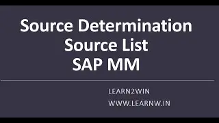 source list in sap mm | Source determination in sap mm | purchase info record in sap mm | me01 |me11
