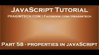 Properties in JavaScript