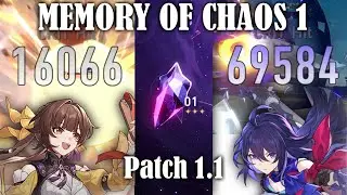 New 1.1 Memory of Chaos 1 Full Star [Honkai Star Rail]