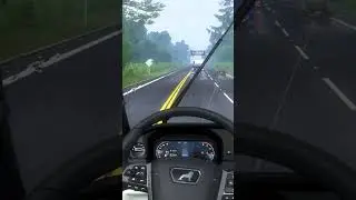 Truckers Convoy on Heavy Rain | Man Truck  