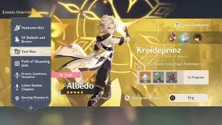 Test Run 3.1 ▢ ALBEDO [sub-DPS] ▢ Kreideprinz Burst DMG [GENSHIN IMPACT]