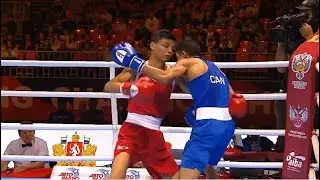 Round of 32 (57kg)  GUERRERO CUADRA Nilo Antonio (NCA) vs BASRAN Eric Robin (CAN) /AIBA World 2019