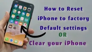 How to Reset your iPhone to factory Default settings | Clear your iPhone to cell